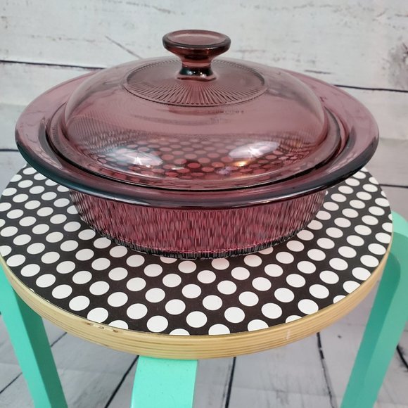 Pyrex Other - Pyrex Vision V-32-B 1.5 qt Cranberry Casserole Lid